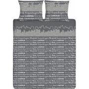 Ten Cate Katoenen Tweepersoons Dekbedovertrek - 200x200/220 - Skyline ...