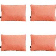 Madison -  Sierkussen Panama flame orange - Ca. 40x60 cm - Set van 4