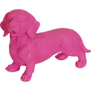 Ornament - Tackle Dog - Polyresin - Pink - 20x8x15cm