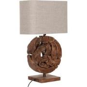 MUST Living Table lamp " all around the world ",70x35x25 cm, linen nat...
