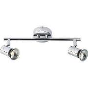 RIVERA 2xGU10 5W dimbare LED Chroom IP44