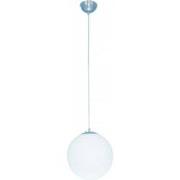 SPHERE Pendel Wit + satin nikkel 1x 60W E27 D30
