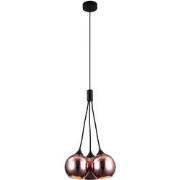 ROGODO Pendel Koper/Roze 3x E27