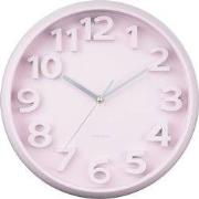 Karlsson - Wandklok Elevated Classic Numbers - Zachtroze- Ø33,5cm
