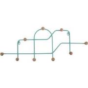 Present Time - Coat Rack Maze - Turquoise blue