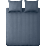 Ten Cate Katoensatijnen Dekbedovertrek - 200x200/220 - Donker Blauw