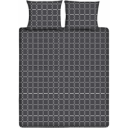 Ten Cate Katoenen Dekbedovertrek - 240x200/220 cm - Graphic Gray - Ant...