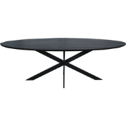 Starfurn Eiken eettafel Ferris | Ovaal 240 cm | Zwart