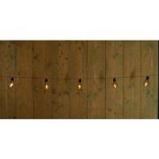 Solar 10 partylights met filament 4.5m/1.5m aanloopsnoer zwart / met s...