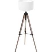 Mexlite - vloerlamp - Triek - zwart - hout linnen - Ø 75cm - E27 - 410...