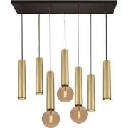 TABOO pendel 7L 4xGU10 (excl) 3xE27 (excl) zwart + gebor