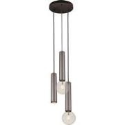 TABOO pendel 3L 1xGU10 (excl) 2xE27 (excl) zwart + gebor