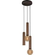 TABOO pendel 3L 1xGU10 (excl) 2xE27 (excl) zwart + gebor
