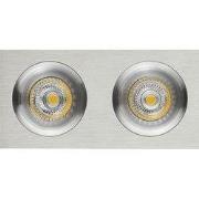 ZOOM III inbouwspot ALU 2x 5W LED GU10 dimbaar incl,