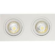 ZOOM II inbouwspot wit 2x 5W LED GU10 dimbaar incl,