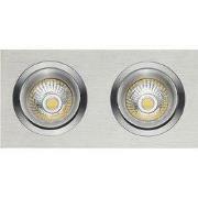 Mozes II inbouwspot ALU 2x 5W LED GU10 dimbaar incl.