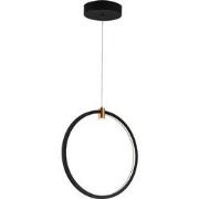 Magico zwarte LED pendellamp 24W verticaal Ø400mm