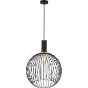 OONAH 1xE27 D350xH440 Zwart / goud + 3m kabel zwart stof