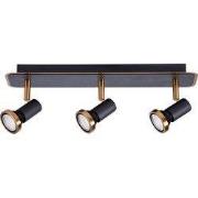 XZIBIT 3L GU10 LED 5W dim incl. zwart / brons