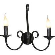 MARQUIS Wandlicht 2xE14 antiek zwart