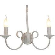 MARQUIS Wandlicht 2xE14 antiek wit