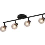 Aris plafond licht balk 4x E14 helder glas