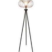 JULIA 1x E27 vloerlamp Ã˜44cm zwart