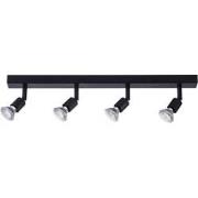 RUNE 4L bar GU10 LED 4,3W dim incl. zwart