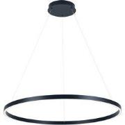 GURI LED pendel Ã¸90cm 76W 3000K zwart dimbaar