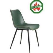 D - Light & Living - Eetkamerstoel KOVAC FR - 56x46x78cm - Groen
