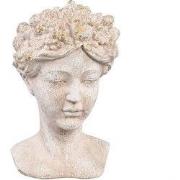 PTMD Deco Object Sherlene - 23x21x36 cm - Cement - Creme