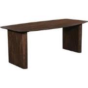 Eettafel Deens Ovaal - Donkerbruin Mangohout - 200x100x75cm - Dai