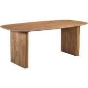 Eettafel Deens Ovaal - Naturel Mangohout - 200x100x76cm - Juro