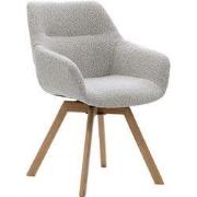 Eetkamerstoel Beige Stof - 62x60x86cm - Zithoogte 48cm - Loïs - Set va...