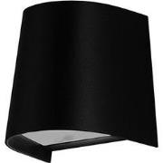 NEVE Wandlicht IP65, zwart, GU10 excl