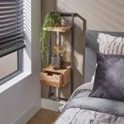 Nachtkastje Acaciahout Naturel - 1 Lade - Kast Air Solid XS