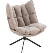 J-Line - Stoel Relax Kussen Op Frame Textiel/metaal Extra Licht Grijs ...