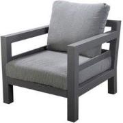 Midori lounge chair alu dark grey/mixed grey