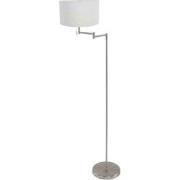 Mexlite - vloerlamp - Bella - staal - linnen metaal - Ø 45cm - E27 - 3...