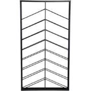 PTMD Vinno Wijnrek - 65 x 8 x 120 cm - Ijzer - Zwart