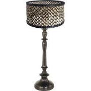 Anne Lighting - tafellamp - Bois - zwart - bamboe hout - Ø 30cm - E27 ...