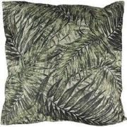 Clayre & Eef Sierkussen  43x43 cm Groen Synthetisch Vierkant Bladeren ...