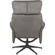 LABEL51 Fauteuil Verdal - Antraciet - Cosmo - Excl. Hocker