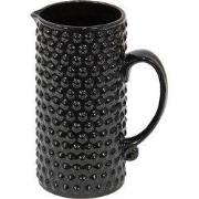 Clayre & Eef Decoratie Kan  14x9x20 cm Zwart Keramiek Waterkan