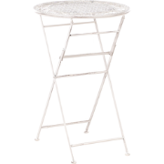 Beliani TRIESTE - Ronde tafel-Beige-IJzer