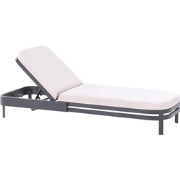 Beliani NETTUNO - Tuinligstoel-Beige-Aluminium