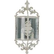 Clayre & Eef Wandlamp  33x19x72 cm Beige Ijzer Glas Muurlamp