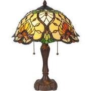 Lumilamp Tiffany Tafellamp Ø 40x50 cm Groen Glas