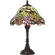 Lumilamp Tiffany Tafellamp Ø 30x48 cm Groen Blauw Glas Fruit