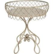 Clayre & Eef Bijzettafel  Ø 55x65 cm Beige Ijzer Rond